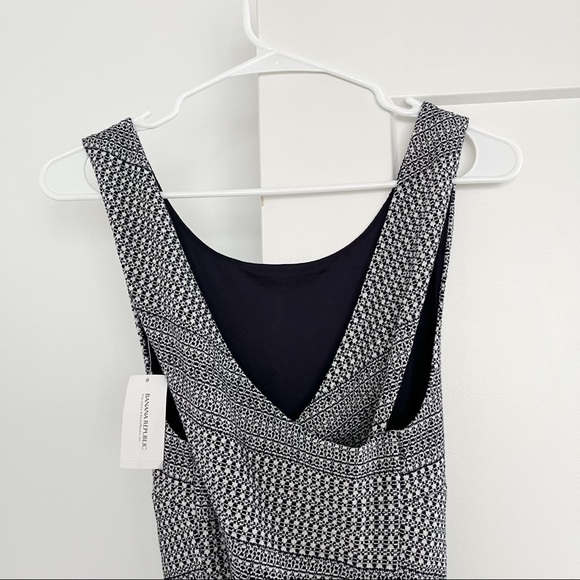 Banana Republic Navy White Peplum Mini Dress NWT 2 - Picture 6 of 7